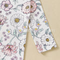 Export children's clothing baby clothes baby girl long sleeves bottom one-piece newborn printing triangle khaki