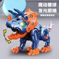 new arrival egg-shaped dinosaur deformation disassembly and assembly triceratops tyrannosaurus rex eyes can light up kids boys toys