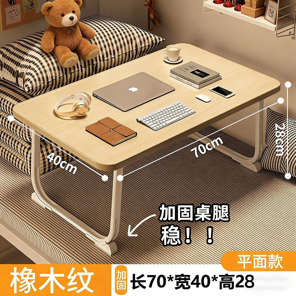 Bedside desk folding small table student dormitory writing desk dorm room essential laptop table assembly-free