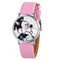 Wish cross-border wholesale cute mouse cartoon kids' watch, mouse pu leather strap fashion quartz watch, dropshipping available for women