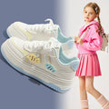 Girls' shoes  new spring/autumn kids' sneakers mesh summer mid-to-large children's girls' casual skate shoes white shoes