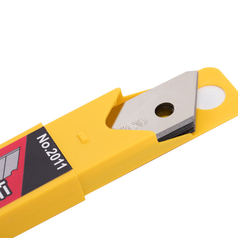 Deli 33416 zinc alloy utility knife set, 1 paper cutter + 1 box of alloy steel utility blades