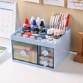 Multifunctional home cosmetics organizer - drawer style storage box, large capacity desktop organizer for student dorms and stationery