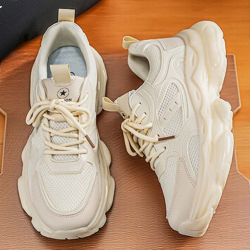 Men's summer 2026 new trendy brand high-end soft sole running casual versatile hong kong style student dad sneakers