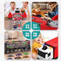 Children's transforming big truck track ejection car 6 storage container engineering vehicle container 8 boy toy 3 years old 5