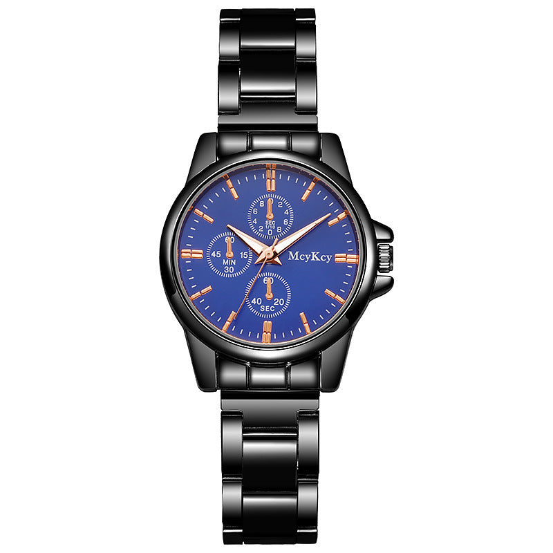 Factory direct steel band couple watches men's women's quartz watches light luxury gifts live stream watches dropshipping available