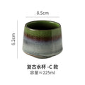 For home making tea and drinking water creative kiln retro ceramic cup various colors large office coffee cup