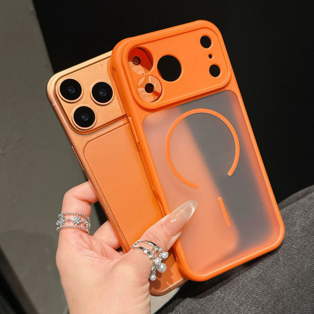 Macaron frosted magnetic phone case for xiaomi 17, apple 16, drop-proof huawei mate 80 protective cover