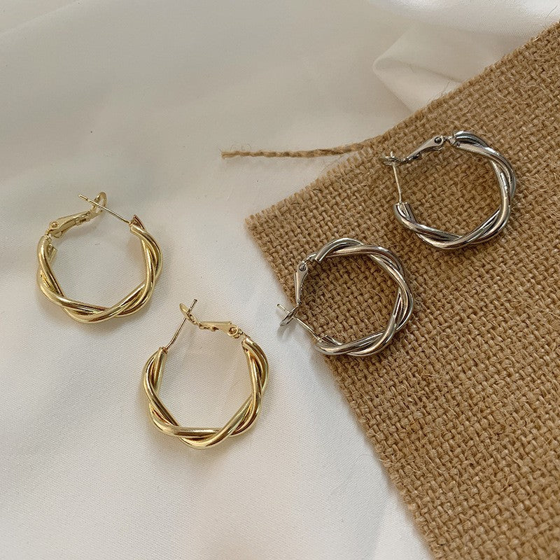 Obiabi s925 silver needle classy sense of accessible luxuryfashion style retro style exquisite gentle earrings earrings