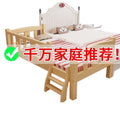Solid wood baby crib bed with wide guardrail, single bed for boys and girls, side bed, children's splicing large bed