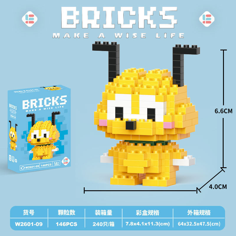 Compatible with lego animal friends series cartoon figurines, educational building blocks, children's bricks, street vendor toys, wholesale gifts
