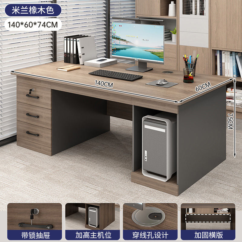 Office desk boss desk casual office with drawers 5 new light luxury staff position computer table