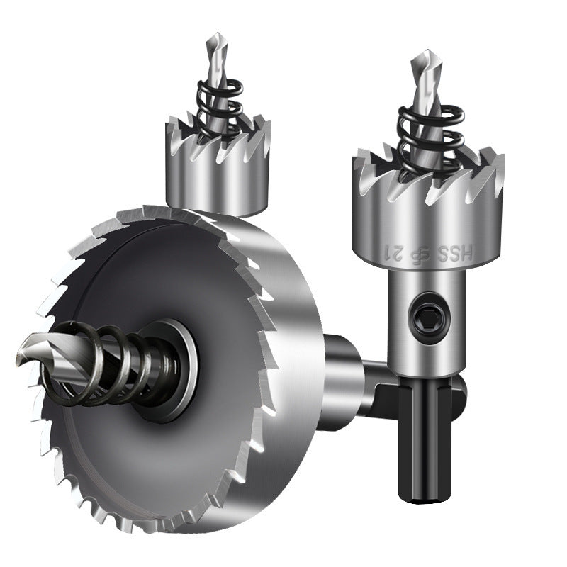 High-speed steel hole saw drill bit for metal & stainless steel - perfect for drilling holes in sheet metal, round aluminum, and expanding existing holes