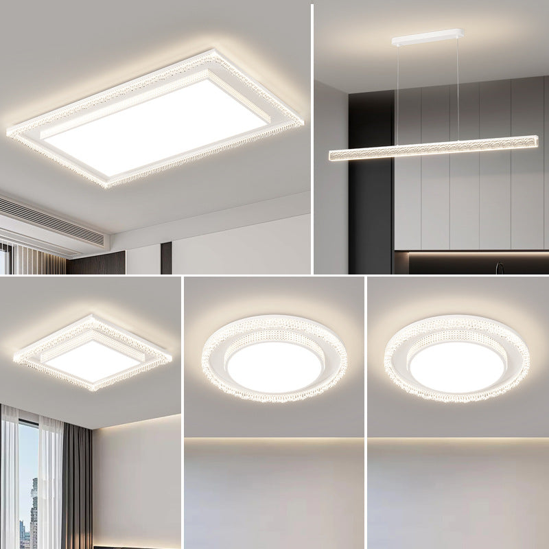 Living room light modern simple atmosphere 2025 new hall main light super bright ceiling light lighting whole house package