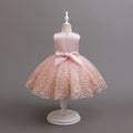 European and american style new girls' formal dress - beaded embroidered mesh tutu skirt - girls' dress - children's performance dress