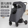 Thickenedheattech windshield stroller rain cover baby stroller umbrella stroller rain cover kids car neutral windshield