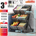 Large capacity cart living room snacks miscellaneous books movable storage basket vegetables kitchen storage rack extra large