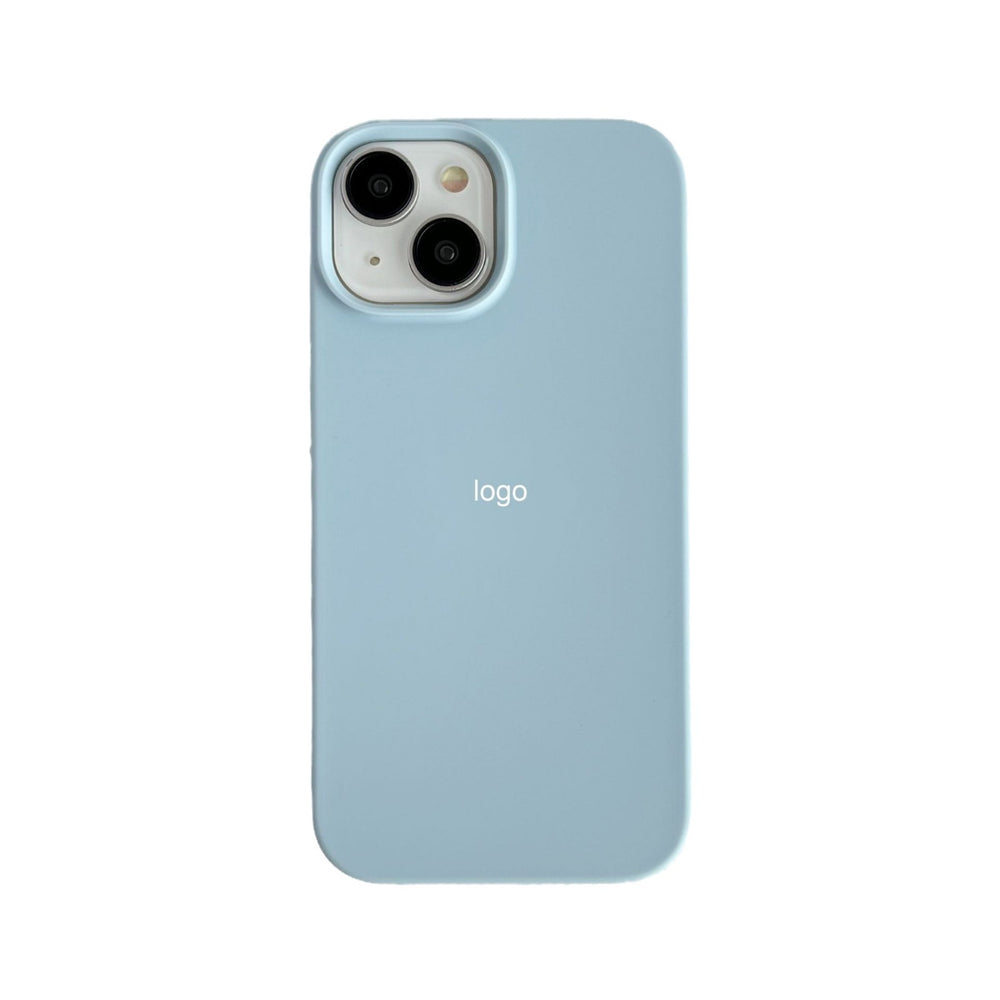 Premium liquid silicone full coverage case for apple iphone 15, solid color protective cover for iphone 14 pro max