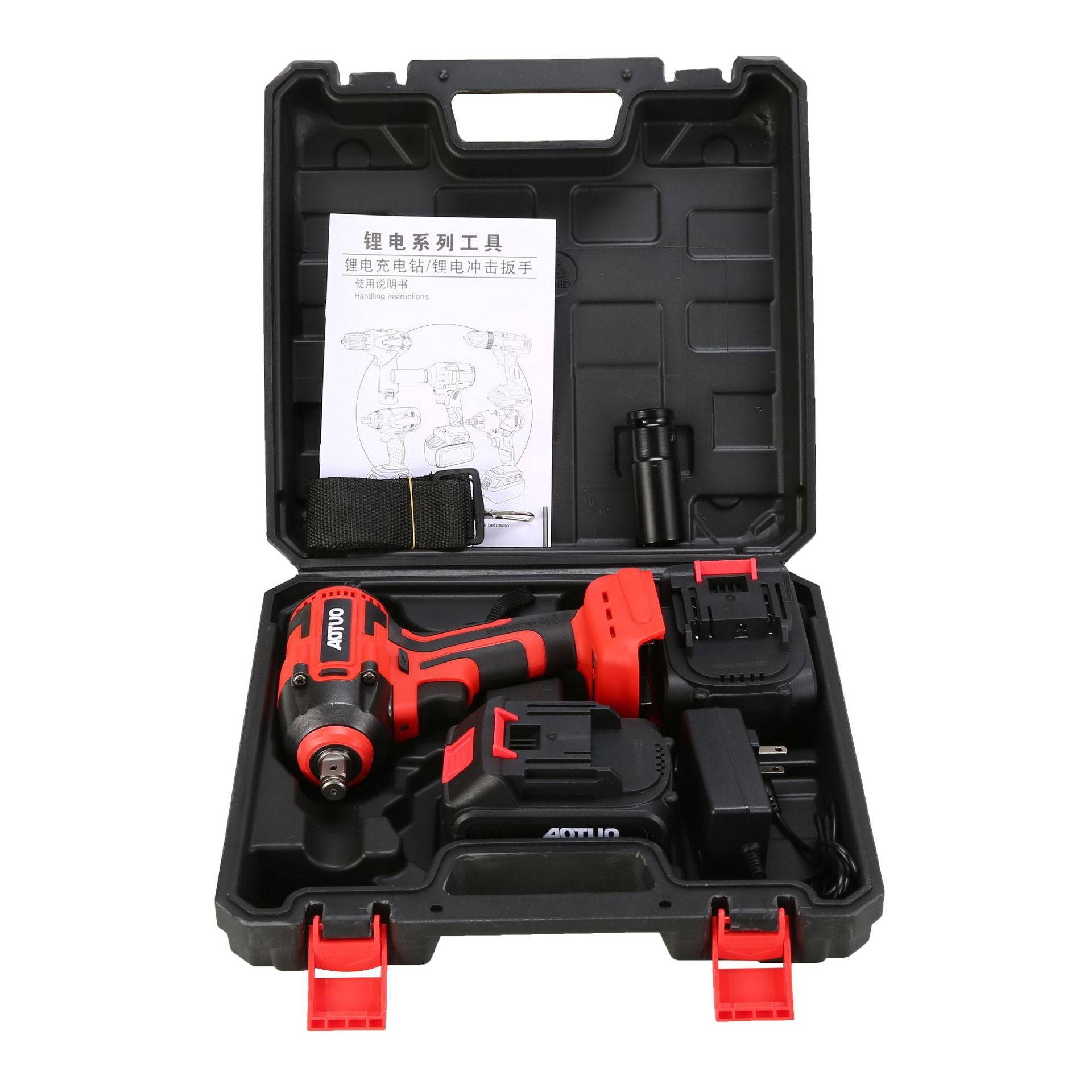 Rechargeable lithium battery wrench high torque car tire installation scaffolding wind cannon, impact electric wrench wholesale
