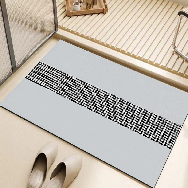 Soft diatom mud bathroom floor mat, absorbent mat, bathroom foot mat, toilet, bathroom door, non-slip quick-drying carpet