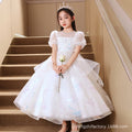 ready-to-ship girls' dresses,  new elegant wedding flower girl princess dresses, children's princess dresses for piano recitals