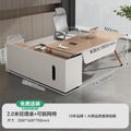Model 01 2.0m manager's desk + reclining mesh chair [free delivery]