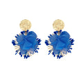 Vacation style exaggerated perm edge flower earrings for women niche styleclassy summer earrings unique stylish face small earrings