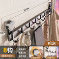Gun gray suction cup row hook-8 hooks