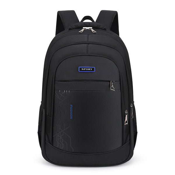 New business backpack simple outdoor leisure versatile men's large-capacity middle school student schoolbag computer travel bag