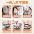 Baby crib newborn bed splicing large bed baby rocking bed bb children's bed cradle bed multifunctional movable foldable