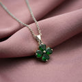 popular diamond-encrusted four-leaf clover necklace for women, accessible luxury fashion, versatile new style, non-fading clavicle chain earrings set