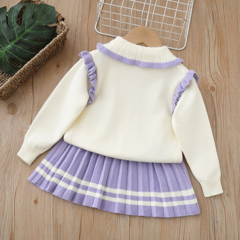 Kids' cardigan sweater set -  autumn new arrivals: cute cartoon designs for girls