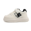 Kids' white sneakers:  spring/autumn new collection - boys' and girls' athletic shoes, casual skate shoes, leather upper, soft sole, first walker sneakers