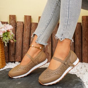 autumn new arrival: plus-size hollow-out women's flats for cross-border e-commerce. sizes 36-43 available. wholesale options available. dropshipping to  and
