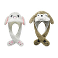 light-up hat that can be pinched and the ears can move. children's hat toy. cartoon light-up gift. adult winter hat