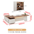 2.0m table + 2.4m bookcases