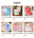Kids clothing cross-border exportfall and winternew arrival children's blue vest + pants baby children's clothing