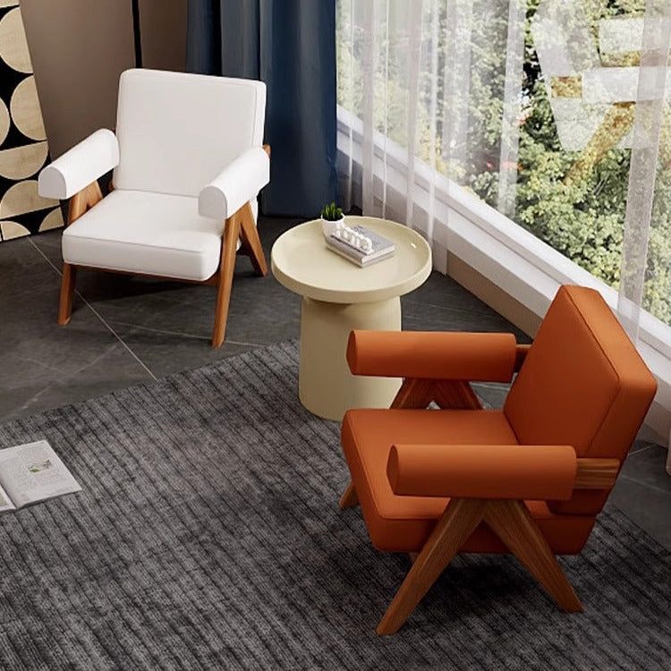 Negotiation table and chair combination, star hotel chair, rest, reception, sales suite, solid wood sofa chair, all solid wood