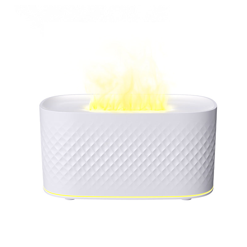 Artificial flame humidifier for home bedroom desktop usb silent large capacity atomization fragrance machine aromatherapy machine cross-border
