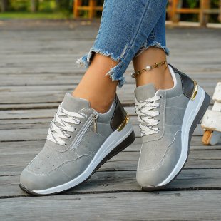 autumn new arrival: plus-size wedge heel casual sneakers, sizes 37-44. wholesale available. dropshipping to  and