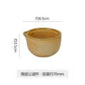 Retro style ceramic kiln straw hat plate restaurant hotel for home threaded pasta plate japanese style fruit salad dessert plate