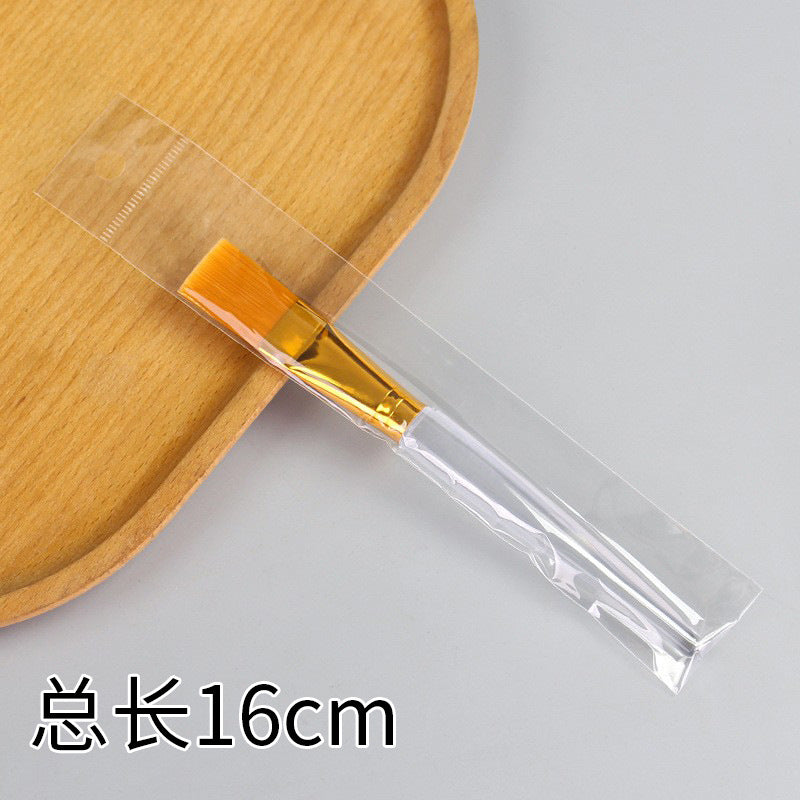 Beauty silicone brush facial mask brush makeup brush soft bristle head brush mud mask beauty tool fan-shaped fruit acid brush
