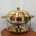 All gold round dining stove-6l