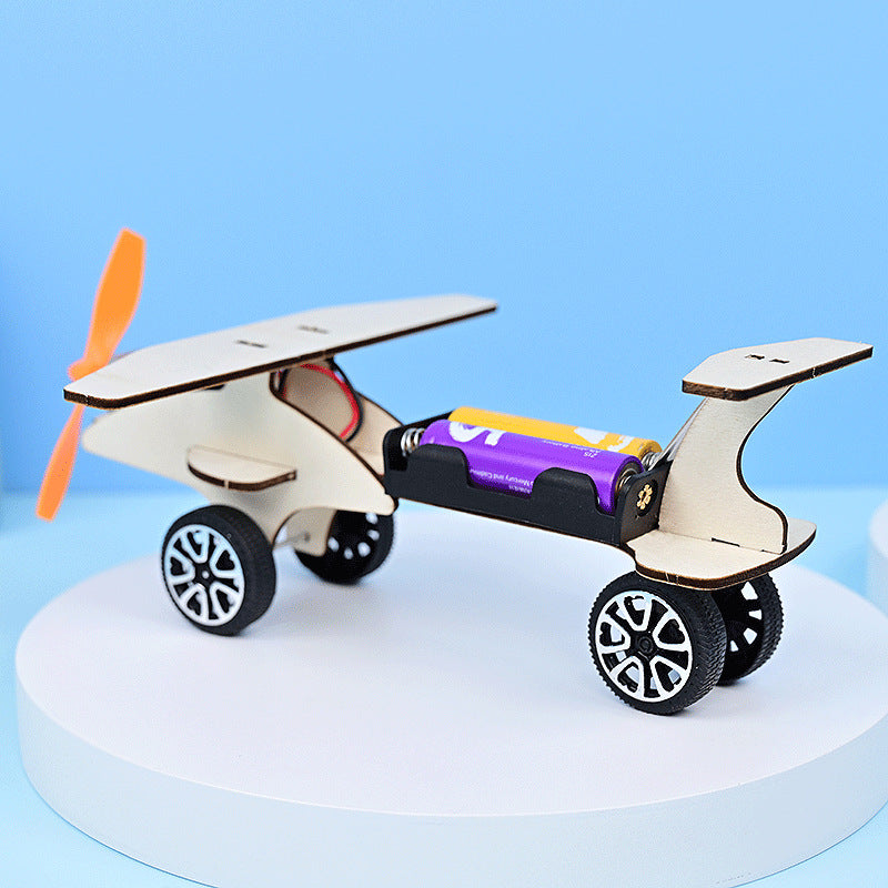 Taxi plane children's fun physics technology small production, handmade DIY small invention science small experiment material package