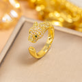 J17 gold-leopard ring