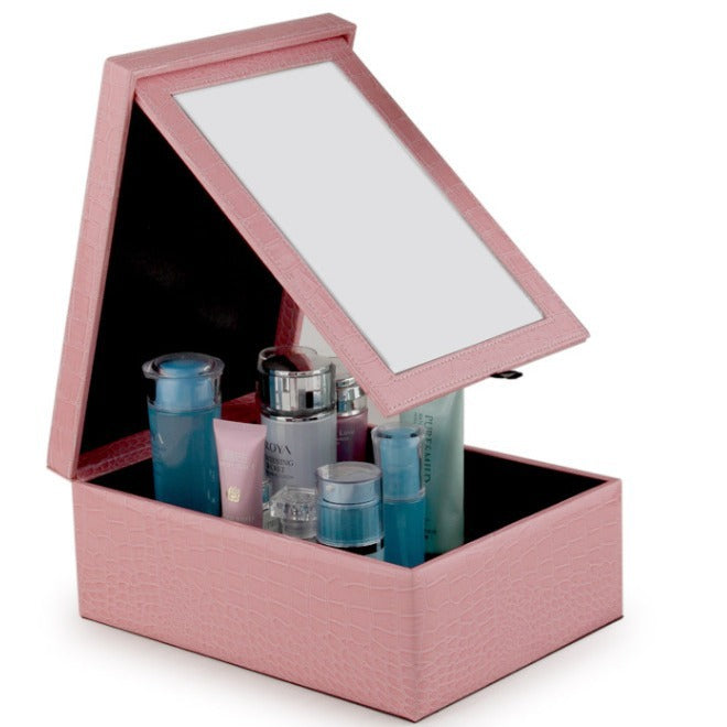 Password lock jewelry box large capacity, jewelry box princess European Korean hand jewelry box wooden jewelry box gift