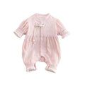 Baby rompers - spring/autumn collection: stylish double-layer bodysuits for newborns - adorable spring outfits for your little one