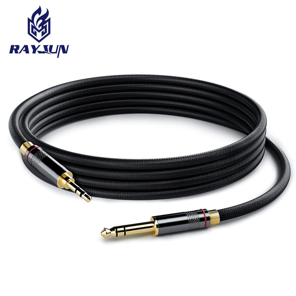Lei Jun-905 audio cable 3.5 to 6.5 silver-plated copper mobile phone electric guitar connected to power amplifier audio mixer 6.35mm