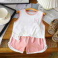 Kids' eucosy cool & comfortable tank top set - summer lightweight sleeveless shorts for boys & girls - baby sleepwear