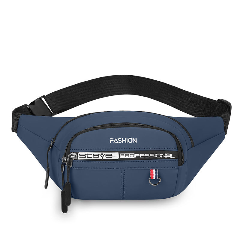 Cross-border new men's fanny pack outdoor travel shoulder bag fashion trend commuting versatile messenger bag cash register breast bag